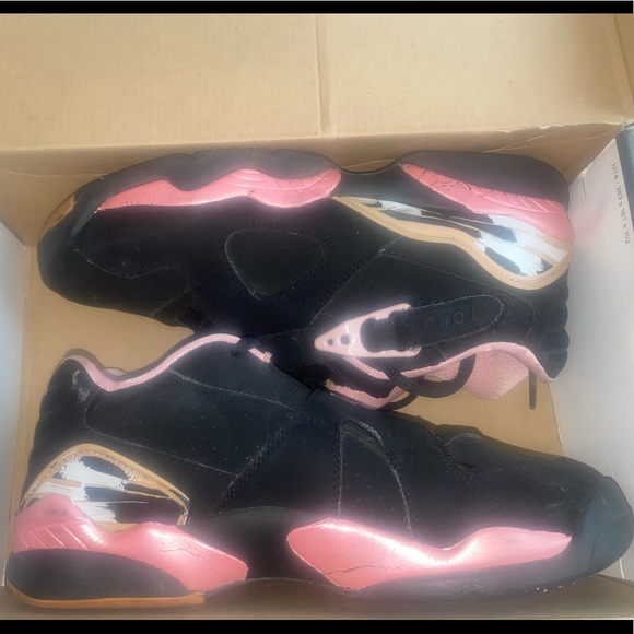 COPY - Jordan Pink & Black Retro 8 low - Picture 3 of 6